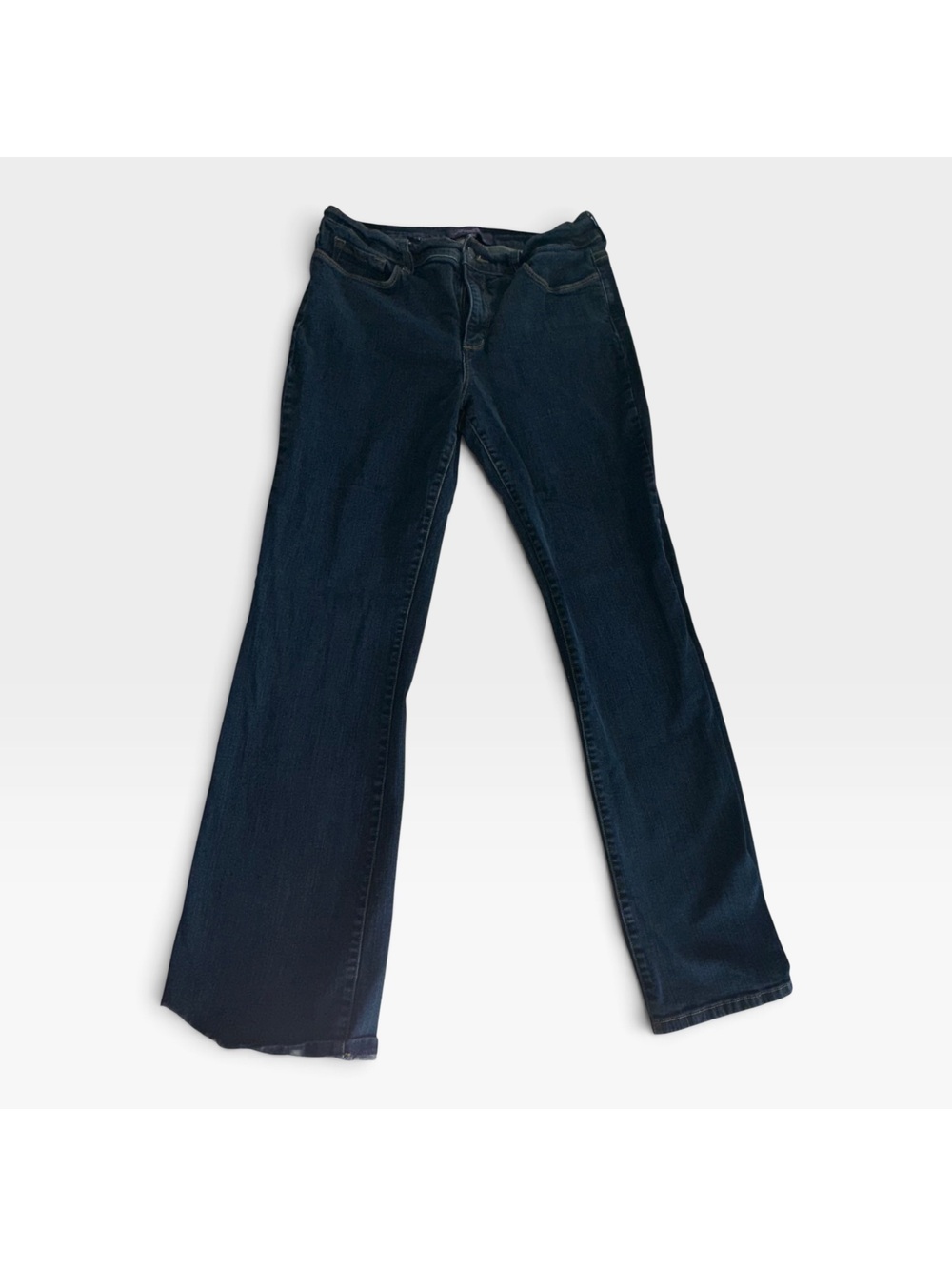 NYDJ Not Your Daughters Jeans Women 10 Style 700 Bootcut Rhinestone Dark Wash
